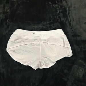 Size 2, Lululemon shorts, white